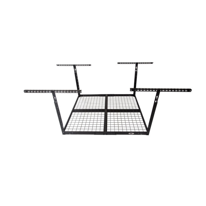 Top view of a small empty CAT ceiling storage rack